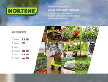 Tablet Screenshot of nortene.com